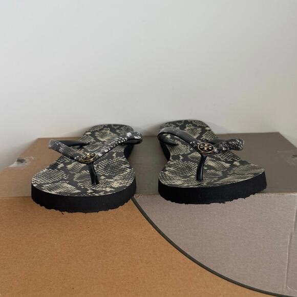 Tory Burch Snakeskin Sandals Women Slippers - W 7 - Picture 6 of 7